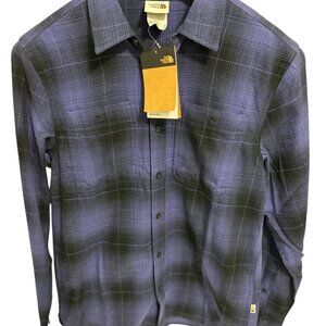 The North Face Arroyo Lightweight Flannel Shirt Blue Plaid Men’s Medium NWT